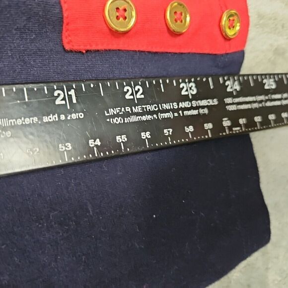 Susan Graver xl tops Red White Blue cotton blend long sleeve 4th July nautical - Picture 6 of 10